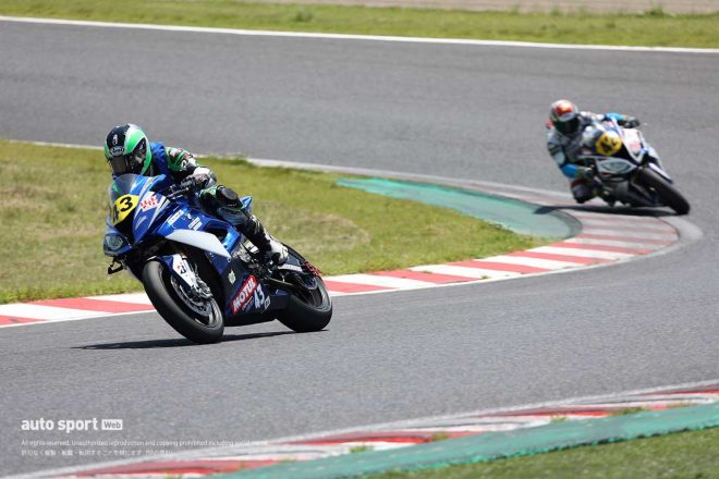 東村伊佐三、櫻山茂昇（信州活性プロジェクトTeam長野）／2023鈴鹿サンデーロード第2戦 JSB1000 8耐トライアウト