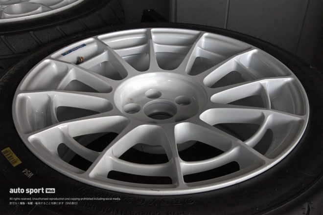 ENDLESS GR86の使用するENKEIのホイール。同じENKEIでも形が異なる