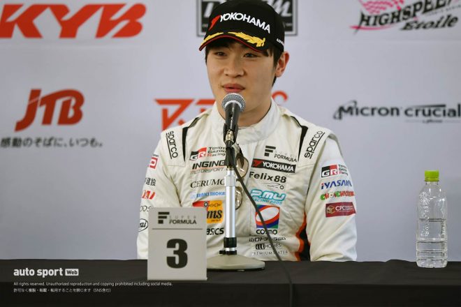 2023スーパーフォーミュラ第4戦オートポリス　阪口晴南（P.MU/CERUMO・INGING）