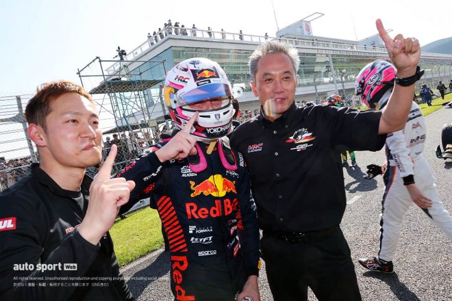 2023スーパーフォーミュラ第4戦オートポリス　SF2勝目を飾ったリアム・ローソン（TEAM MUGEN）