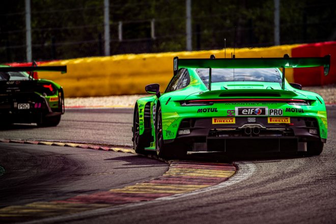 マンタイEMAの92号車ポルシェ911 GT3 R　2023スパ24時間公式テスト