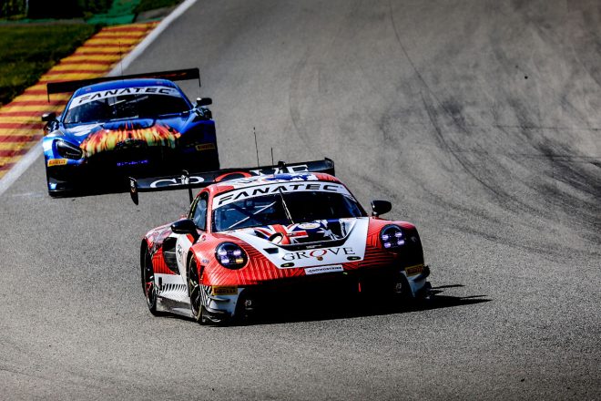 グローブ・レーシングの23号車ポルシェ911 GT3 R　2023スパ24時間公式テスト