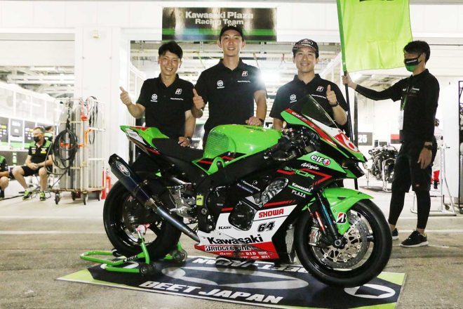 2022鈴鹿8耐：清末尚樹、岩戸亮介、岡谷雄太（Kawasaki Plaza Racing Team）