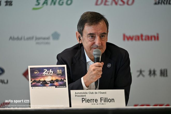 2023スーパー耐久第2戦富士　記者会見に出席したACOフィヨン会長