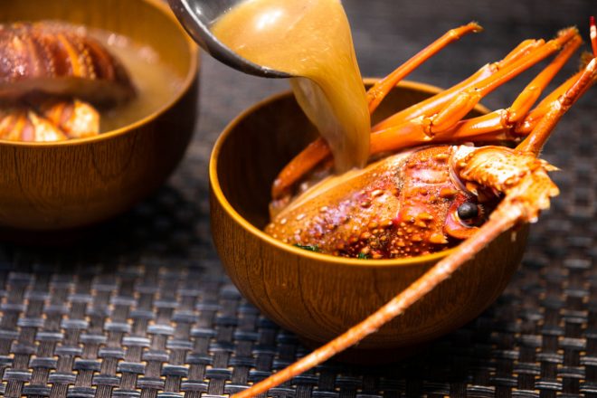 伊勢エビを使った濁り汁