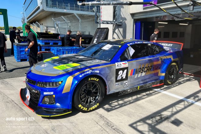 NASCARの“NextGen”車両をモディファイし、100周年のル・マンに特別枠のガレージ56から参戦するシボレー・カマロZL1。オペレーションは名門ヘンドリック・モータースポーツが担います。
