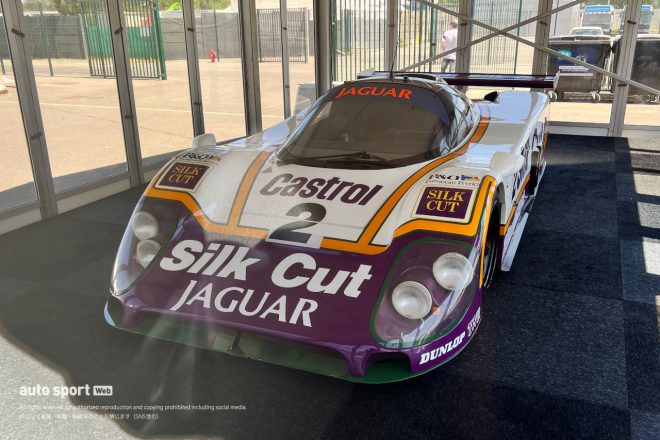 同じくファンゾーンにて展示中の『ジャガーXJR9 LM（1988）』