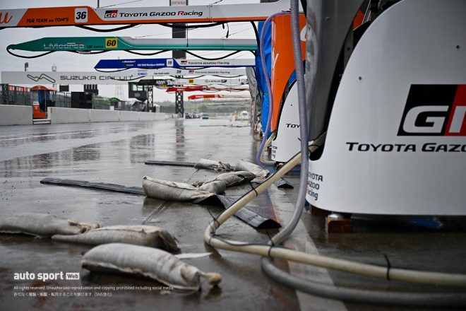 2023スーパーGT第3戦鈴鹿　雨が降り続いた搬入日の鈴鹿サーキット