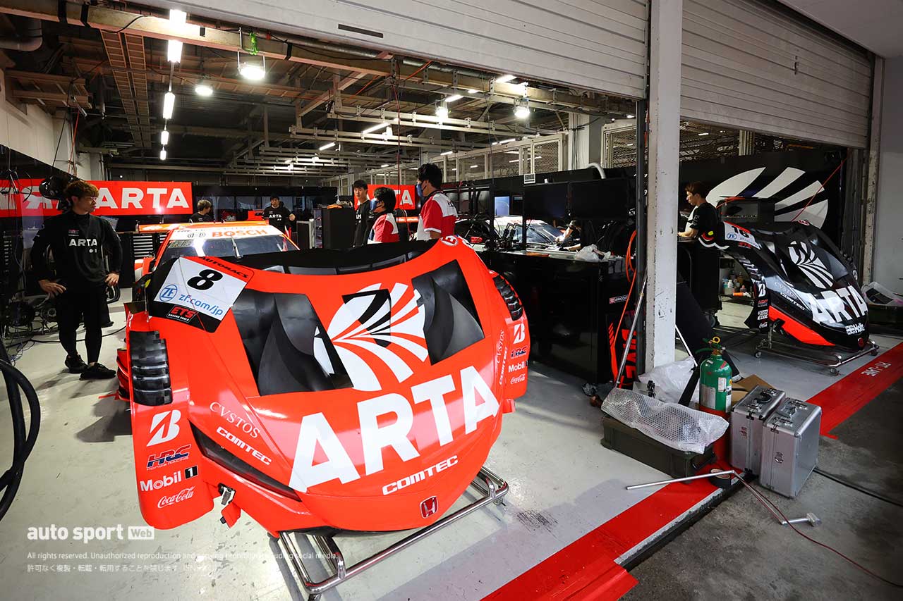 2023スーパーGT第3戦鈴鹿　8号車＆16号車ARTA MUGEN NSX-GTのピット