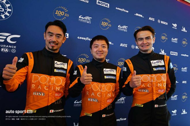 ケッセル・レーシングの74号車フェラーリで参戦する横溝直輝／辻子依旦／ケイ・コッツォリーノ