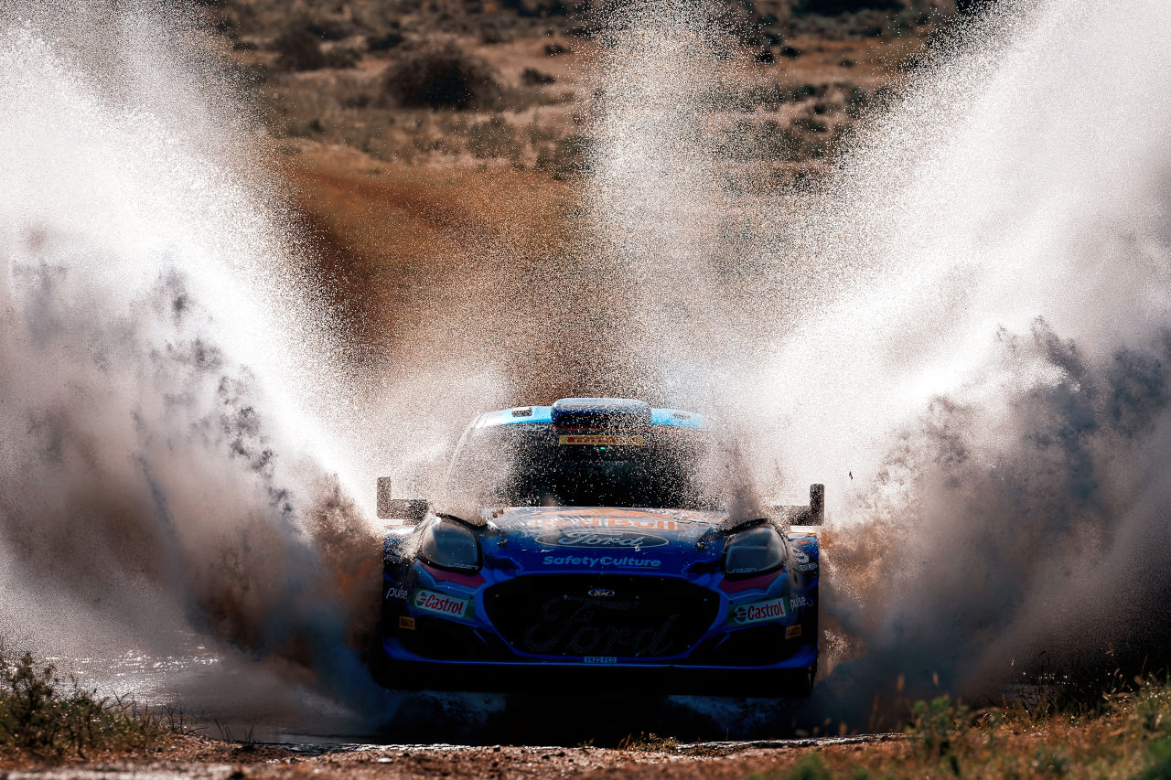 電気系トラブルが発生しデイリタイアとなったオット・タナク（フォード・プーマ・ラリー1）　2023年WRC第6戦ラリー・イタリア・サルディニア