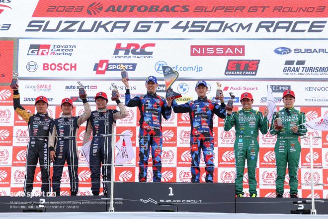 2023スーパーGT第3戦鈴鹿　GT300クラスの表彰式