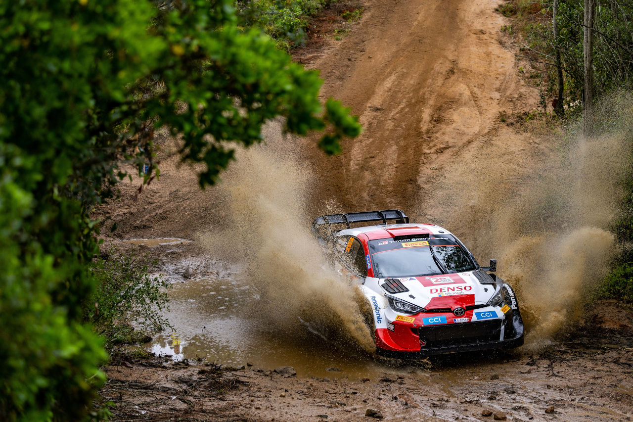 3位でフィニッシュしたカッレ・ロバンペラ／ヨンネ・ハルットゥネン組（トヨタGRヤリス・ラリー1）　2023年WRC第6戦ラリー・イタリア・サルディニア