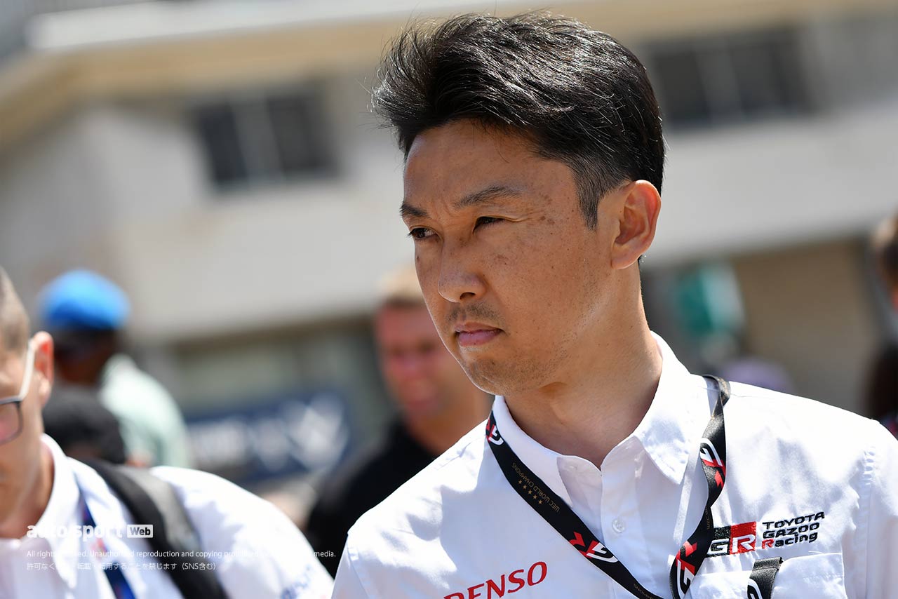 ル・マンの車検場に姿を見せた中嶋一貴TGR-E副会長