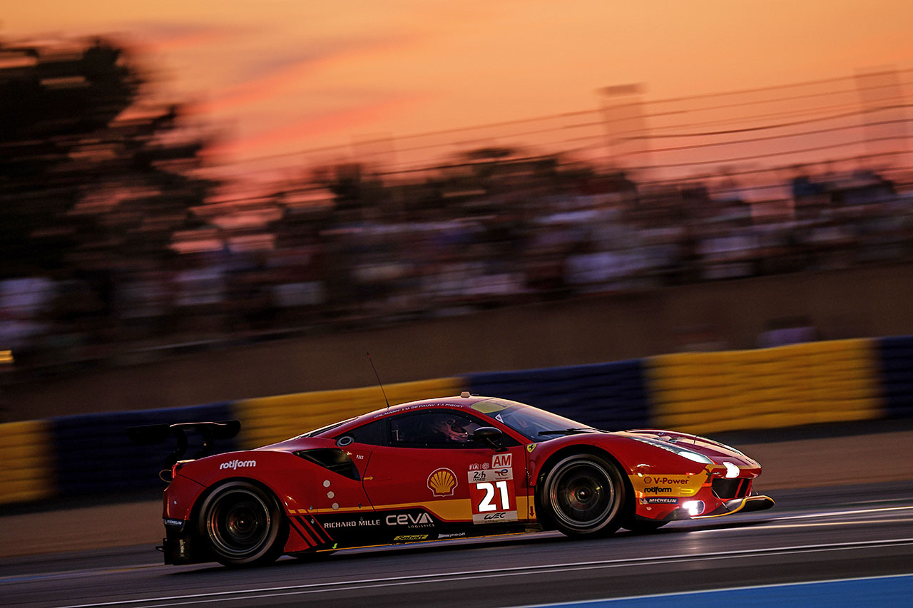21号車フェラーリ488 GTEエボ（AFコルセ）　2023年WEC第4戦ル・マン24時間レース