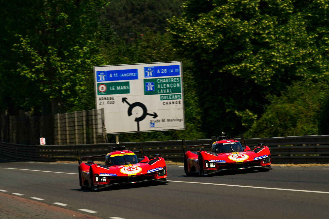 フェラーリAFコルセの50号車、51号車フェラーリ499P　2023年WEC第4戦ル・マン24時間レース