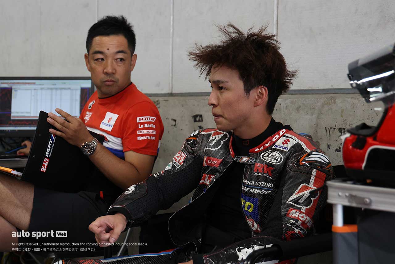 加藤陽平ディレクター、亀井雄大（ヨシムラSERT Motul）／2023鈴鹿8耐合同テスト