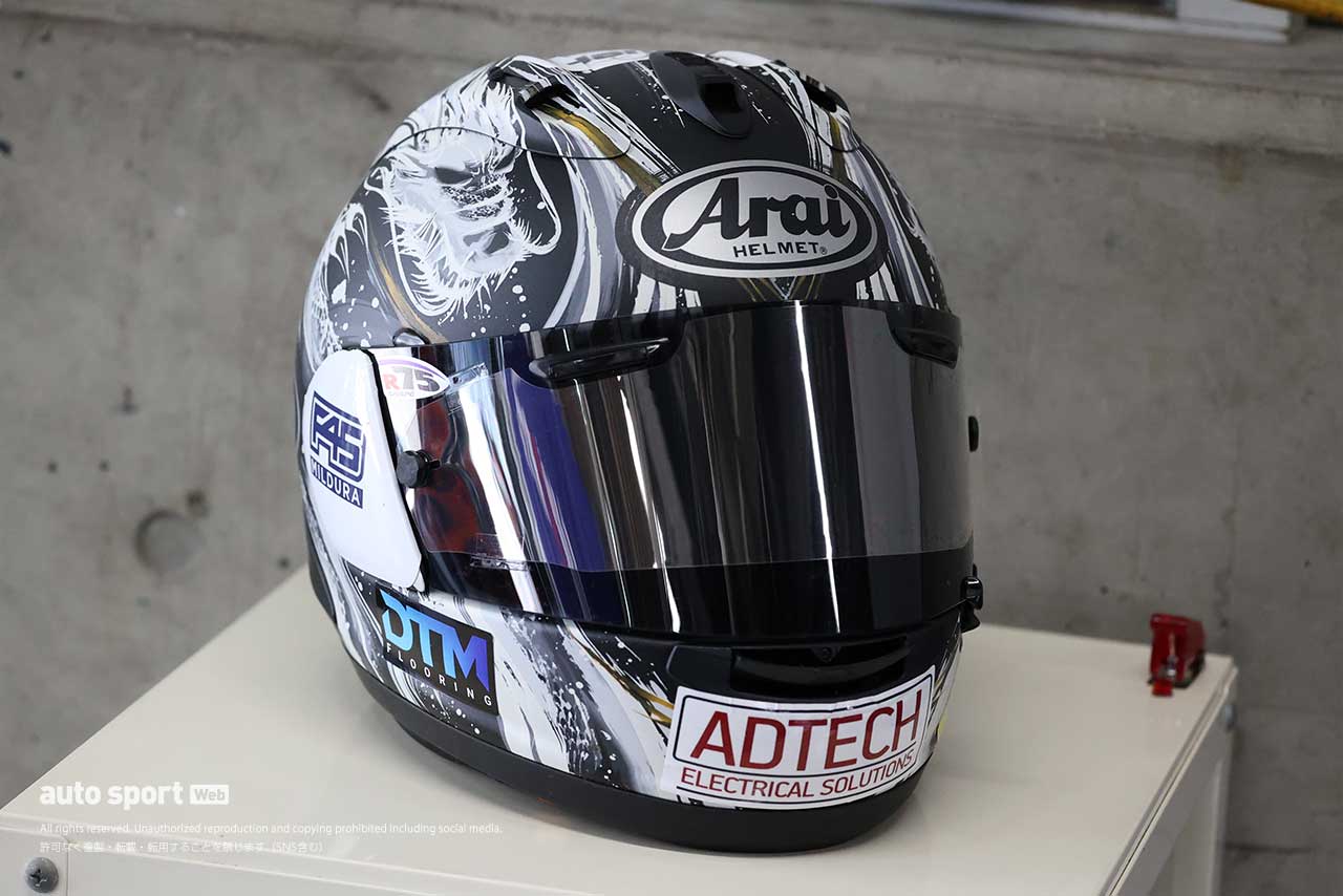 ジョシュ・ウォータースのヘルメット／2023鈴鹿8耐合同テスト