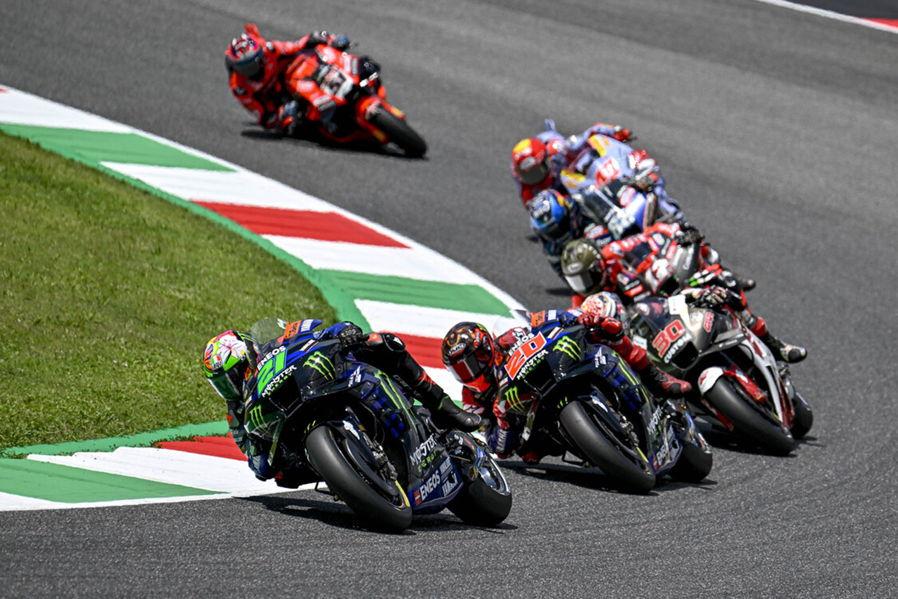 フランコ・モルビデリとファビオ・クアルタラロ（モンスターエナジー・ヤマハMotoGP）／2023MotoGP第6戦イタリアGP 決勝