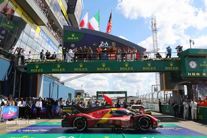 ル・マン24時間レース“100周年記念大会”で優勝したフェラーリAFコルセの51号車フェラーリ499P　2023年WEC第4戦ル・マン24時間レース