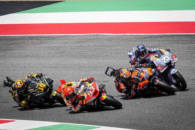 決勝レースでのトップ争い／2023MotoGP第6戦イタリアGP