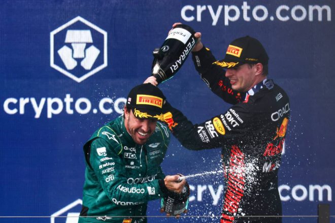 F1第5戦マイアミGPで優勝を飾ったマックス・フェルスタッペン（レッドブル）