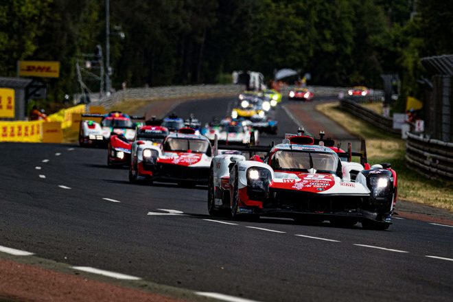 レース序盤など、リードを取る場面もあった8号車GR010ハイブリッド