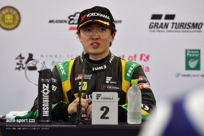 2023スーパーフォーミュラ第5戦SUGO　宮田莉朋（VANTELIN TEAM TOM’S）