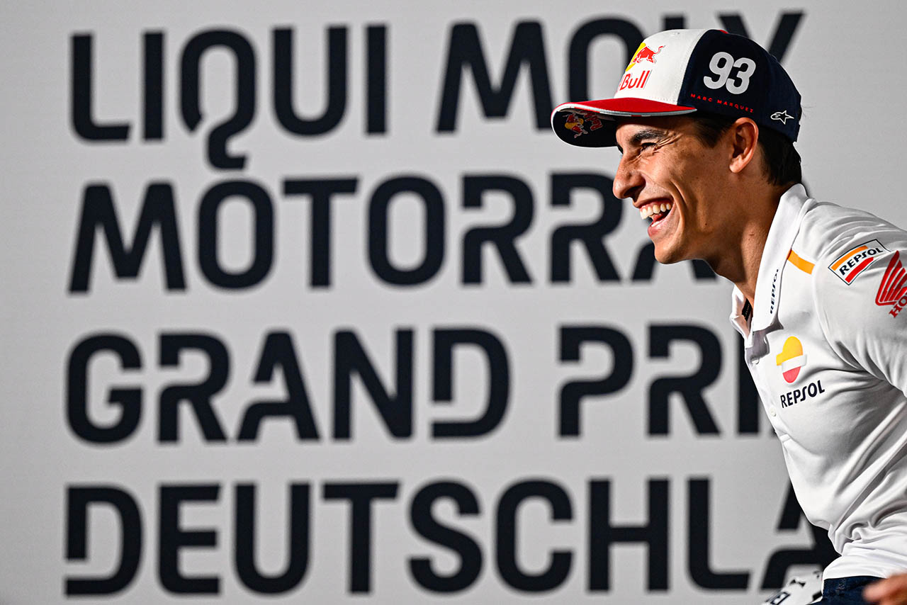 2023MotoGP第7戦ドイツGPのプレスカンファレンスに出席したマルク・マルケス（レプソル・ホンダ・チーム）