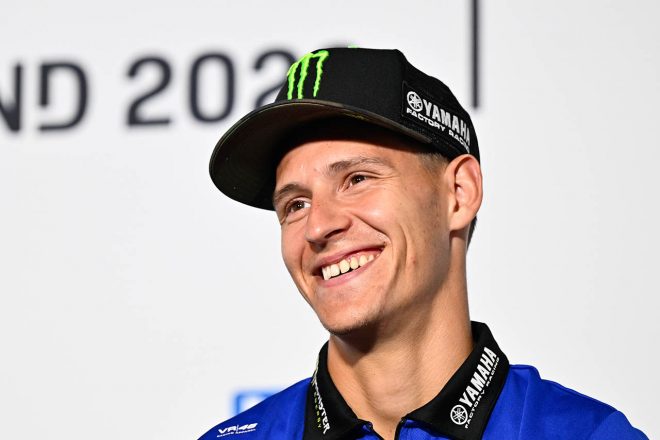 2023MotoGP第7戦ドイツGPのプレスカンファレンスに出席したファビオ・クアルタラロ（モンスターエナジー・ヤマハMotoGP）