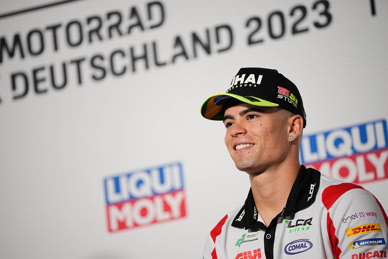 MotoE：2023MotoGP第7戦ドイツGPのプレスカンファレンスに出席したエリック・グラナド（LCR E-Team）