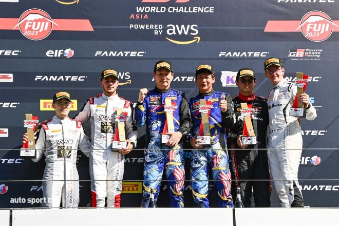 2023GTワールドチャレンジ・アジア第3戦富士　GT3クラスの表彰式