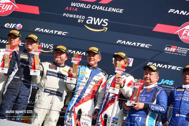 2023GTワールドチャレンジ・アジア第3戦富士　GT4クラスの表彰式