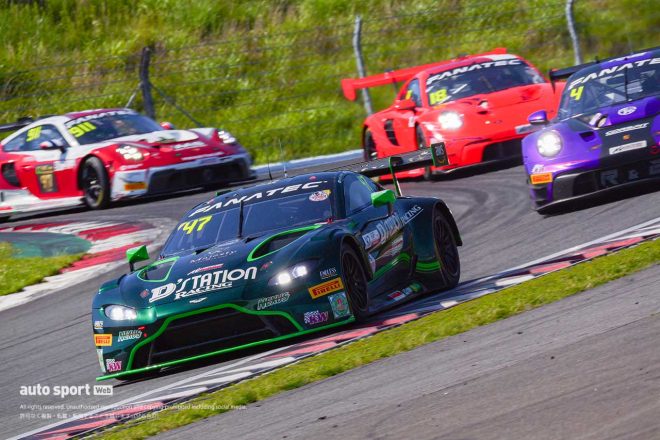 2023GTワールドチャレンジ・アジア第3戦富士　Dステーション・レーシングの47号車アストンマーティン・バンテージAMR GT3（星野敏／藤井誠暢）