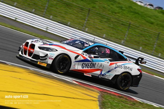 2023GTWCアジア第3戦富士　YZレーシング・ウィズ・BMWチーム・スタディの50号車BMW M4 GT4（加納政樹／織戸学）