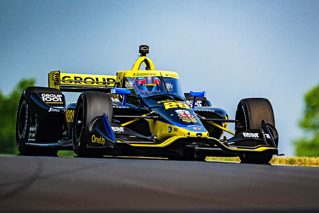 インディカー第8戦ロードアメリカ　コルトン・ハータ（アンドレッティ・オートスポート・W／カーブ・アガジャニアン）