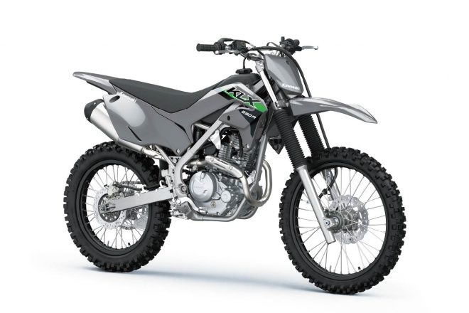 カワサキ・KLX230R（2024年モデル／バトルグレー）