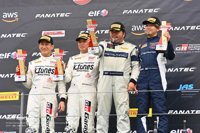 2023GTワールドチャレンジ・アジア第4戦富士　GT4クラスの表彰式