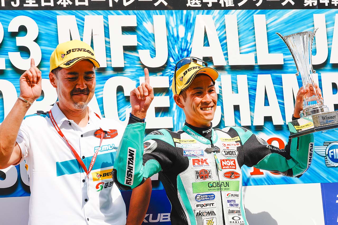 尾野弘樹（P.MU 7C GALE SPEED）J-GP3 決勝：優勝