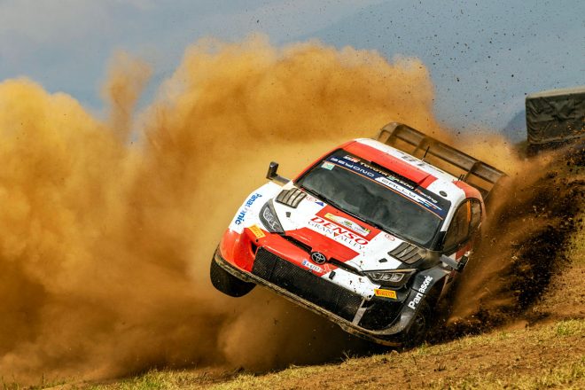 TGR WRCチャレンジプログラムにより、チーム4台目のトヨタGRヤリス・ラリー1でWRC第7戦『サファリ・ラリー・ケニア』に参戦している勝田貴元／アーロン・ジョンストン組