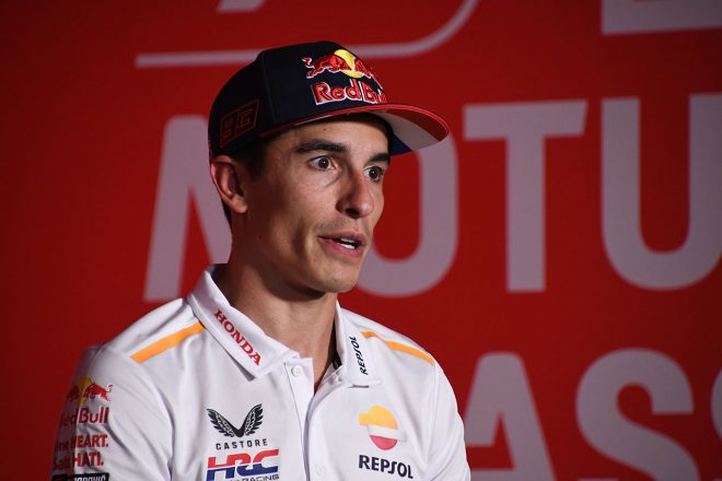 5度の転倒を喫したドイツGP直後のオランダGP。マルケスは「一歩下がる」と語るが……