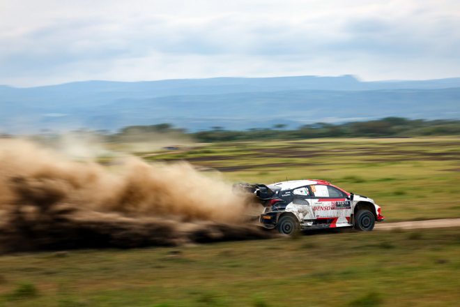 SS12でベストタイムをマークした勝田貴元(トヨタGRヤリス・ラリー1) 2023年WRC第7戦サファリ・ラリー・ケニア