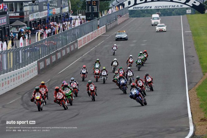 2023FIMアジアロード第3戦日本ラウンド AP250 レース1 スタートシーン