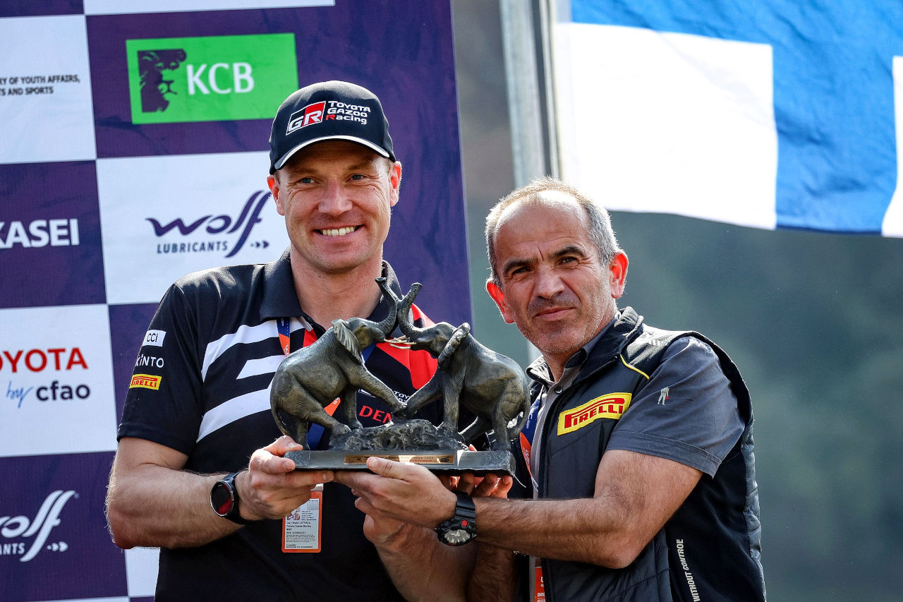 ヤリ-マティ・ラトバラTGR-WRT代表（左）　2023年WRC第7戦サファリ・ラリー・ケニア