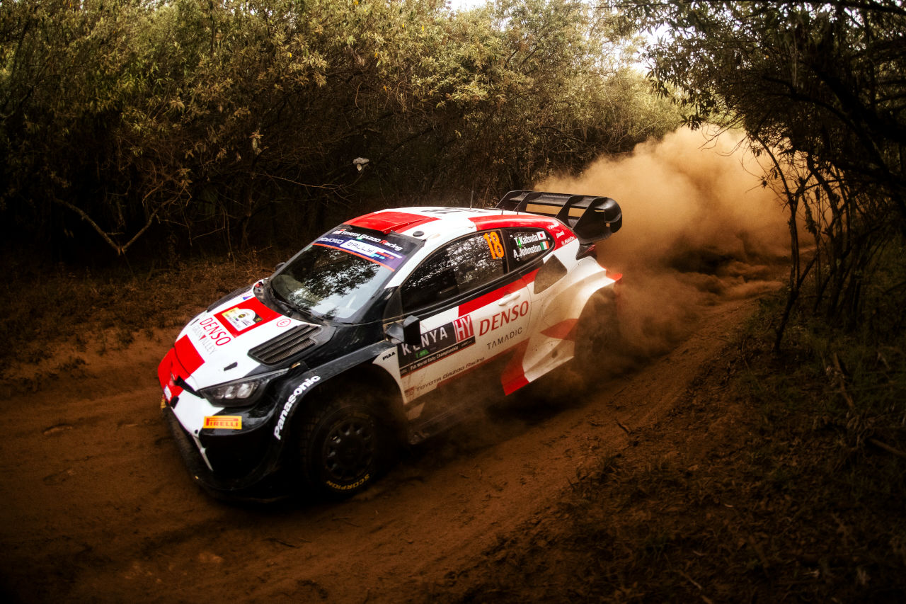 総合4位となった勝田貴元（トヨタGRヤリス・ラリー1）　2023年WRC第7戦サファリ・ラリー・ケニア