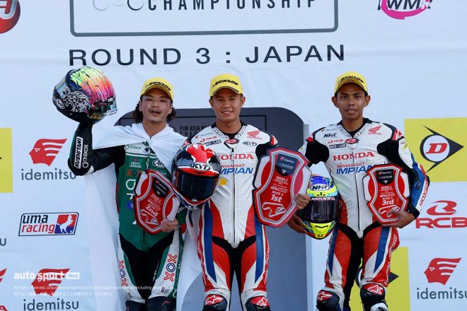 2023FIMアジアロード第3戦日本ラウンド SS600 レース2 表彰式