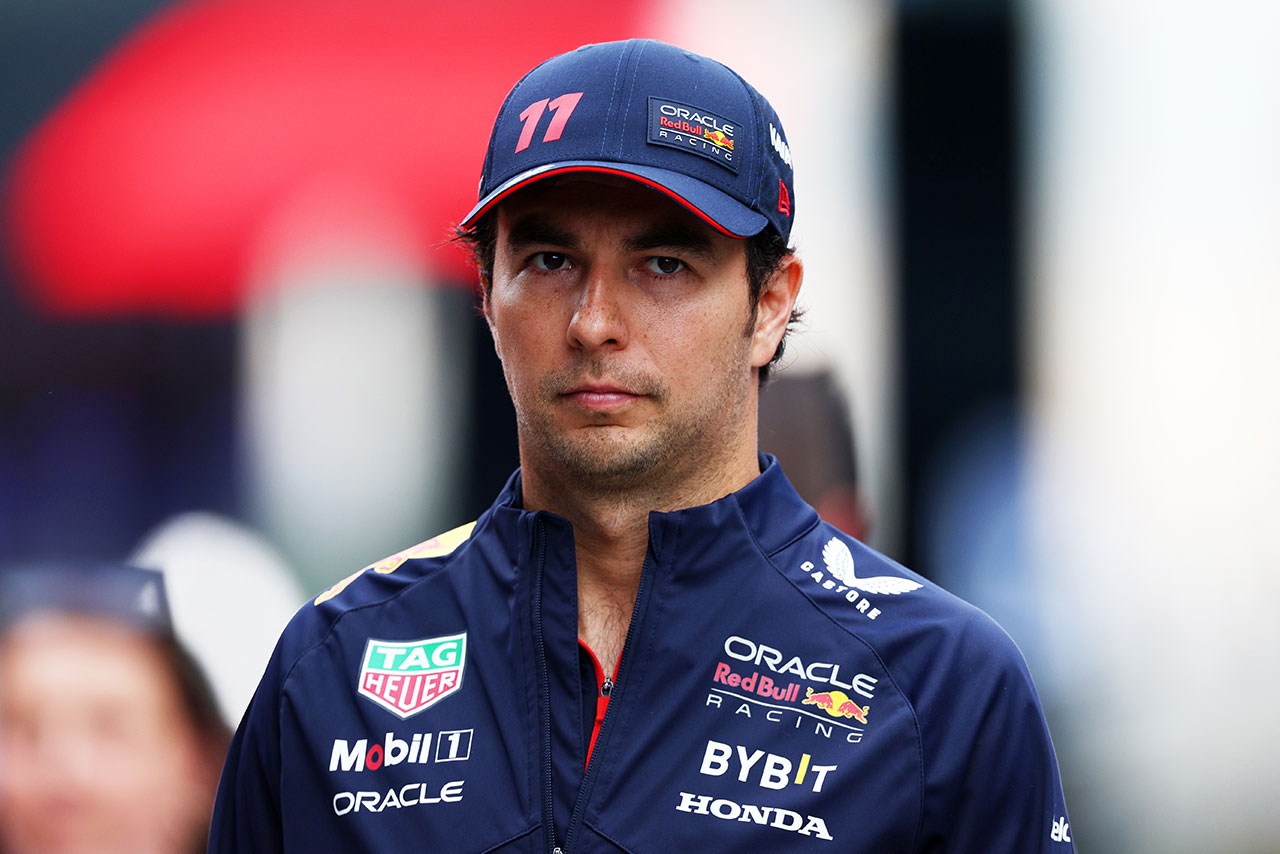 2023年F1第10戦オーストリアGP　予選直後のセルジオ・ペレス（レッドブル）