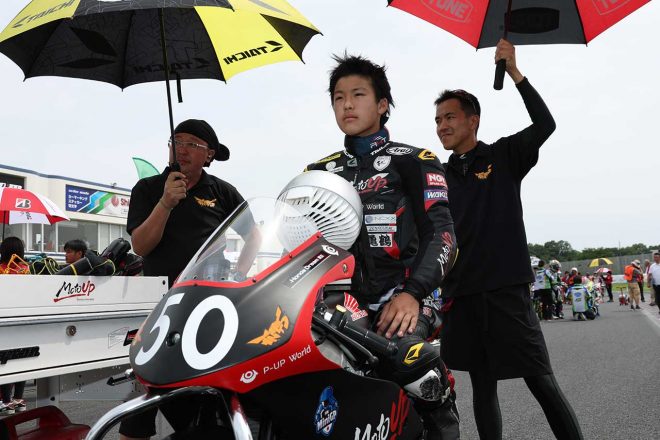 グリッドにて池上聖竜選手