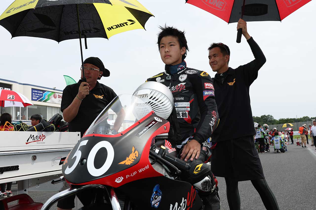 グリッドにて池上聖竜選手