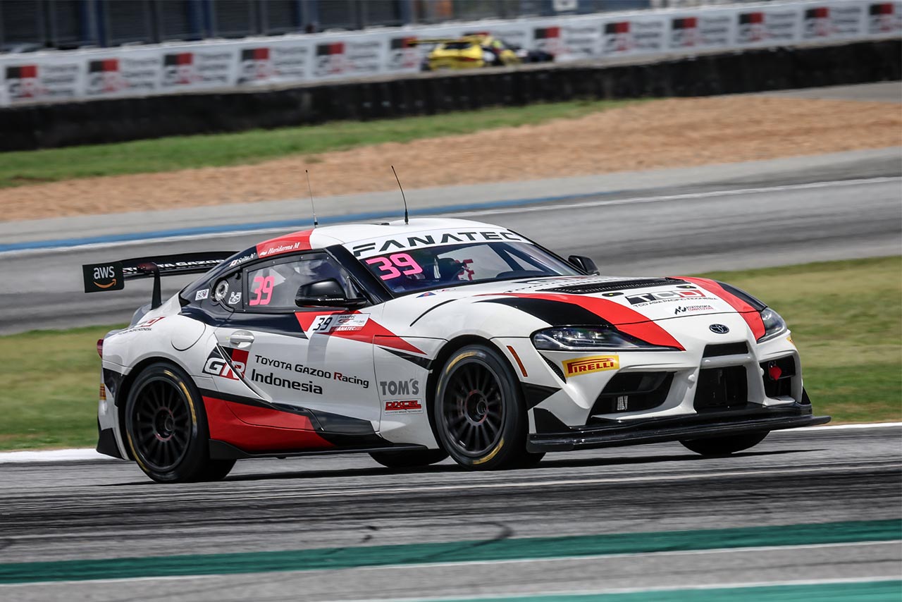 GTワールドチャレンジ・アジア第1ラウンドでGT4の優勝を飾ったTGRインドネシアのGRスープラGT4
